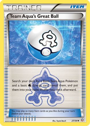 Team Aqua's Great Ball 027  Double Crisis - Uncommon
