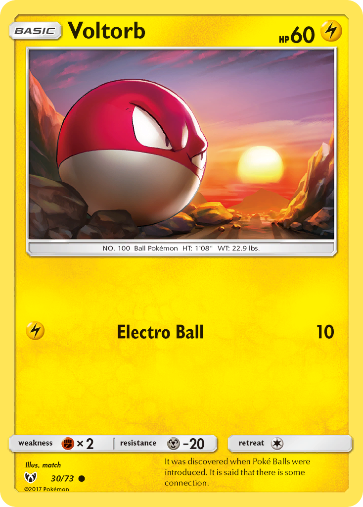 Voltorb 030  Shining Legends - Common