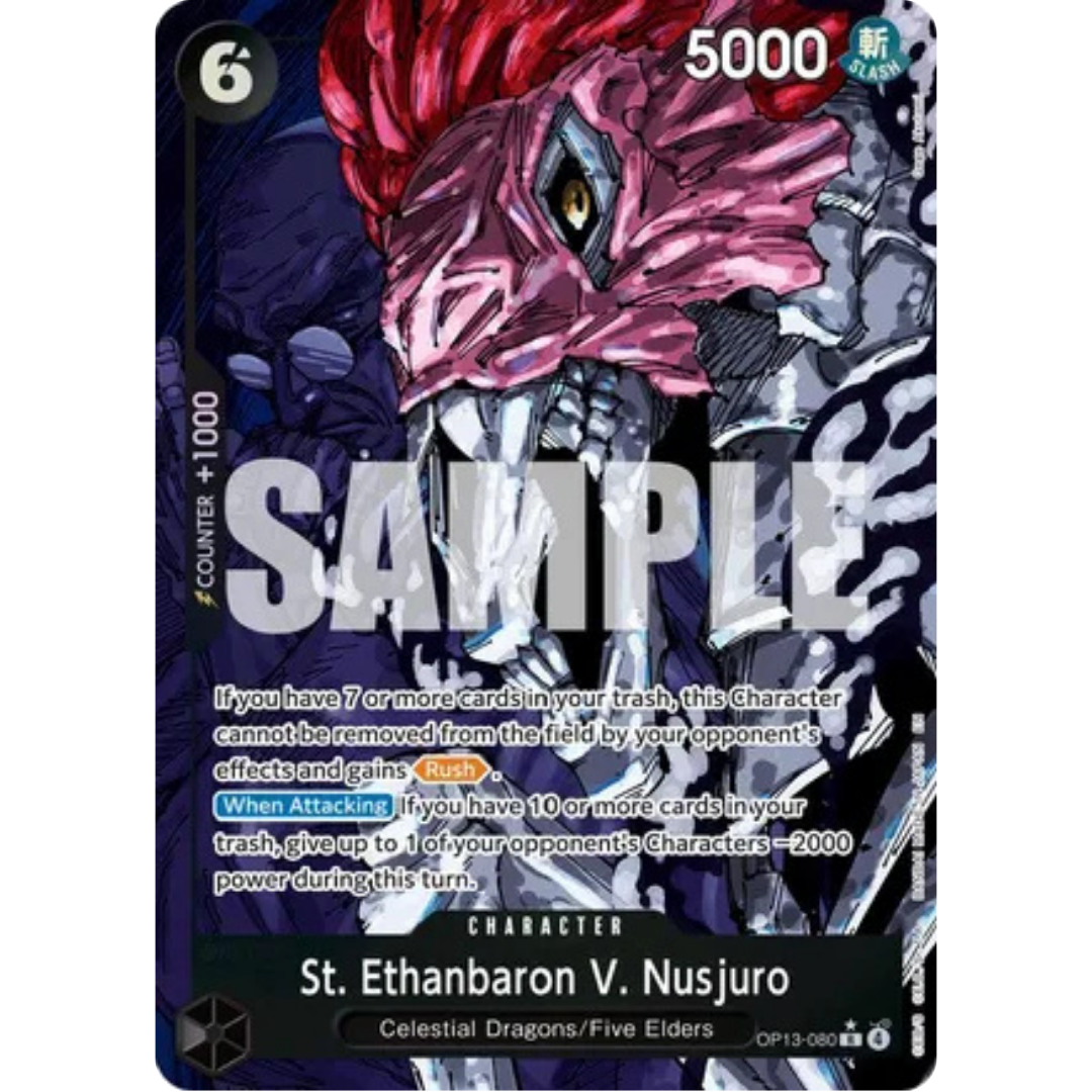 St. Ethanbaron V. Nusjuro (Alternate Art) (OP13-080) - Carrying On His Will Foil