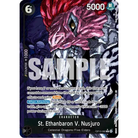 St. Ethanbaron V. Nusjuro (Alternate Art) (OP13-080) - Carrying On His Will Foil