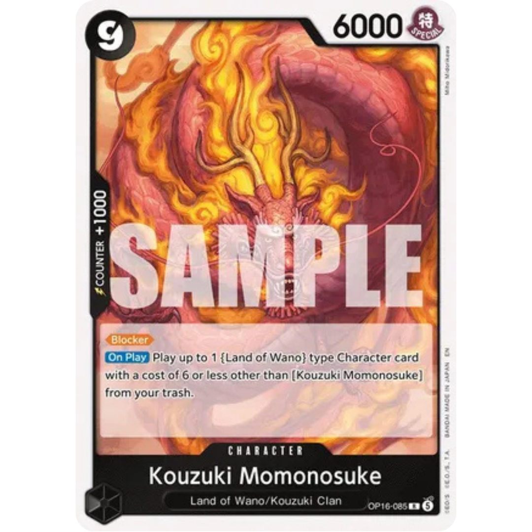 Kouzuki Momonosuke (085) (OP16-085) - The Time of Battle Foil
