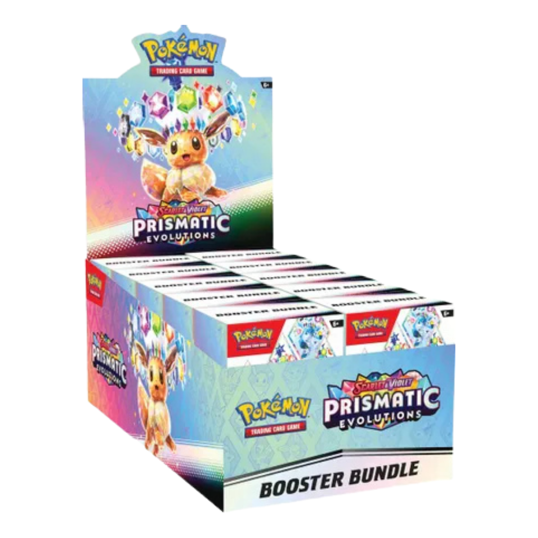 Prismatic Evolutions Booster Bundle Display