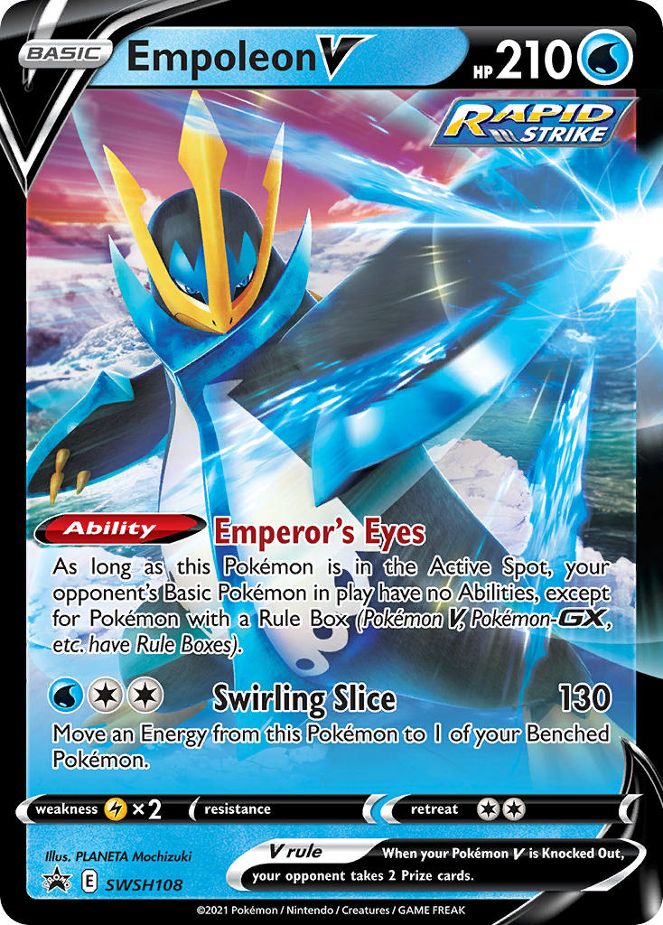 Empoleon V SWSH108  - Holofoil SWSH Sword & Shield Promo Cards - Promo