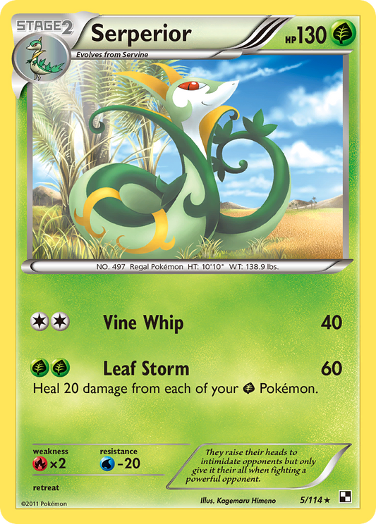 Serperior - 5/114 (Green Tornado Theme Deck Exclusive)/114  Deck Exclusives - Rare