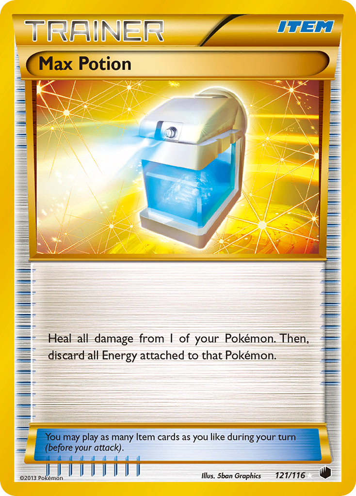 Max Potion (121 Secret Rare)  - Holofoil Plasma Freeze - Secret Rare