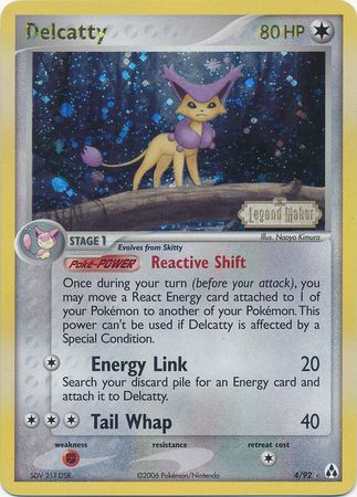 Delcatty  - Reverse Holofoil Legend Maker - Holo Rare