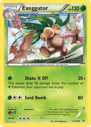 Exeggutor 002  - Reverse Holofoil XY  Roaring Skies - Uncommon