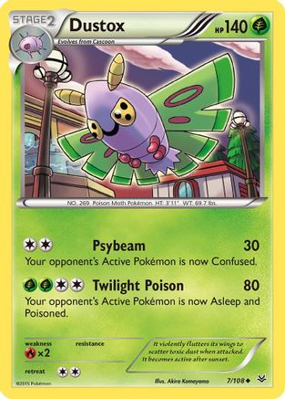 Dustox (7) 007  XY  Roaring Skies - Uncommon