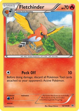Fletchinder  XY  Roaring Skies - Uncommon