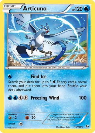 Articuno (16) 016  XY  Roaring Skies - Rare