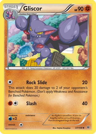 Gliscor  - Reverse Holofoil XY  Roaring Skies - Uncommon