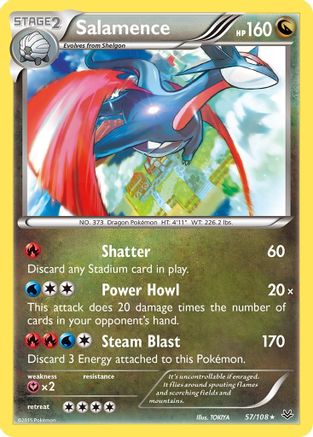 Salamence 057  - Holofoil XY  Roaring Skies - Holo Rare