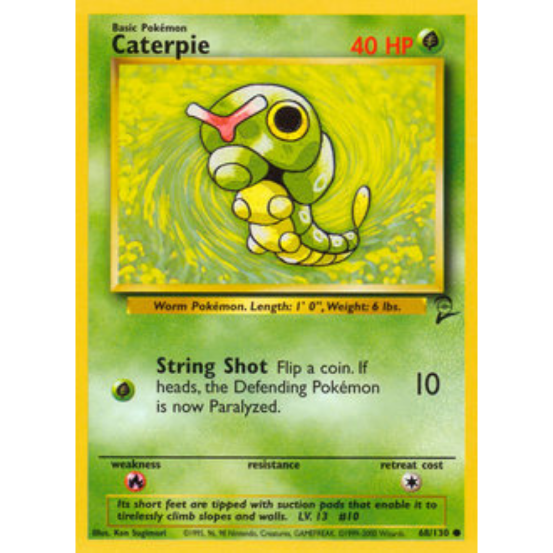 Caterpie 068  Base Set 2 - Common