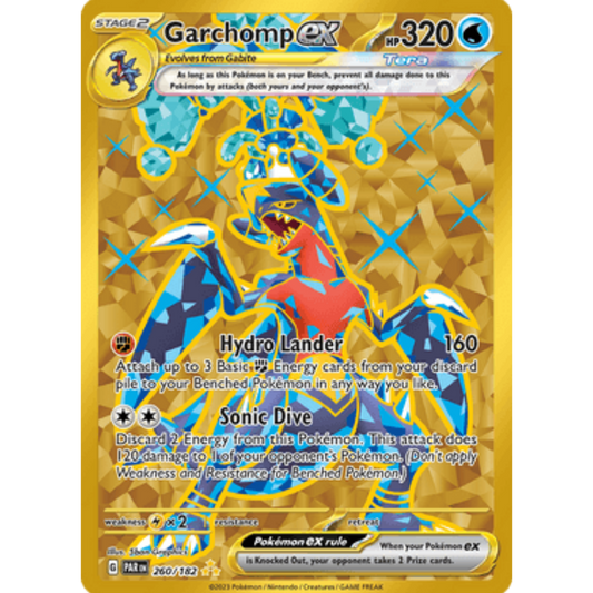 Garchomp ex 260/182  - Holofoil SV04 Paradox Rift - Hyper Rare
