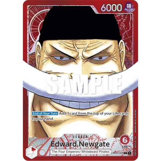 Edward.Newgate (001) (Alternate Art) (OP02-001) - Paramount War Foil