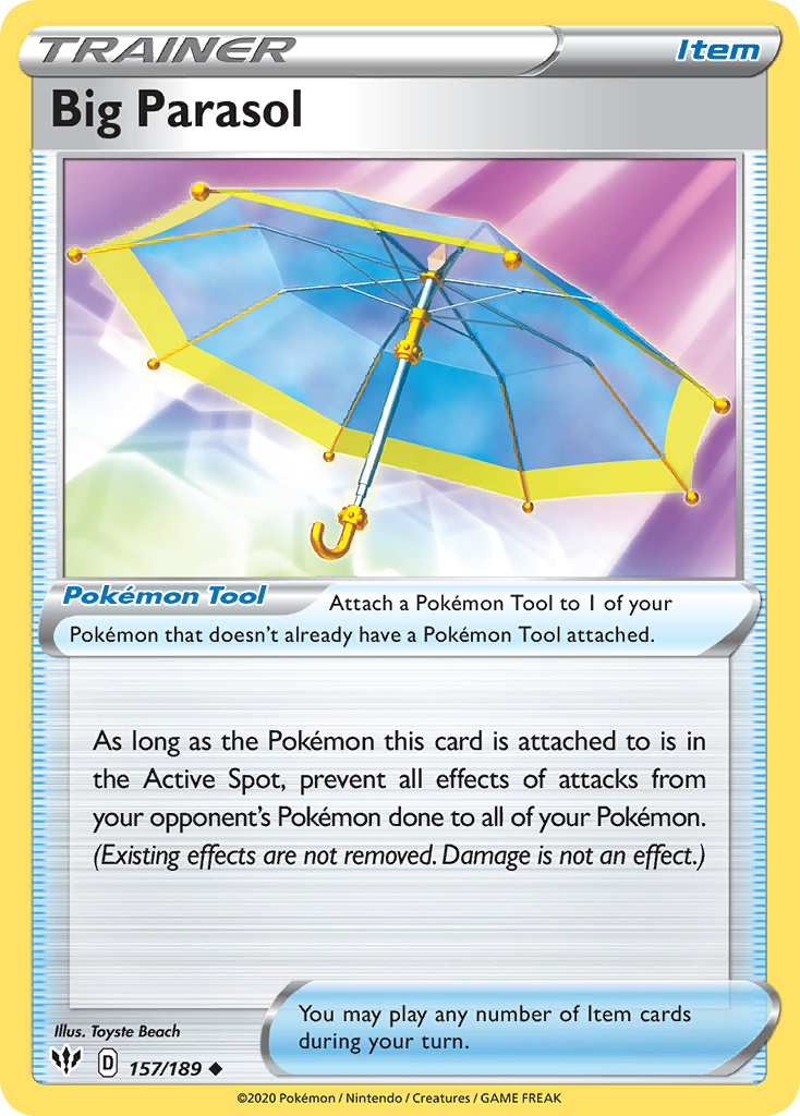 Big Parasol 157  SWSH03 Darkness Ablaze - Uncommon