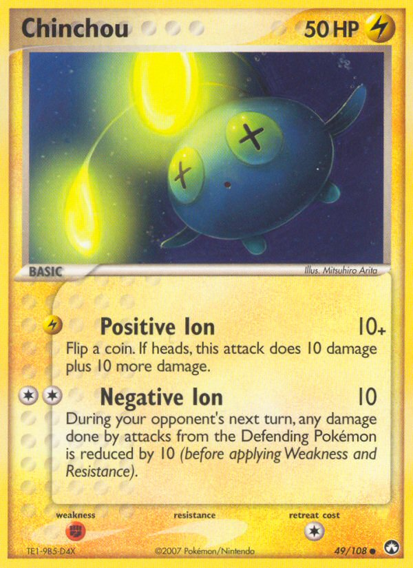 Chinchou 049  Power Keepers - Common