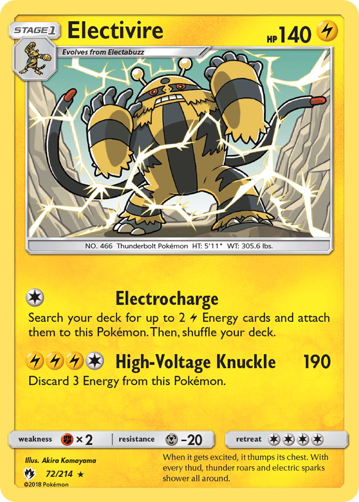 Electivire  SM  Lost Thunder - Rare