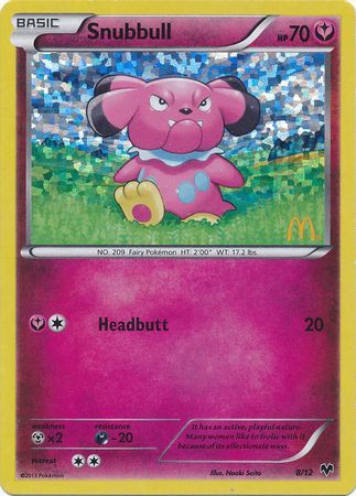 Snubbull 008/12  - Holofoil McDonalds Promos 2014 - Promo