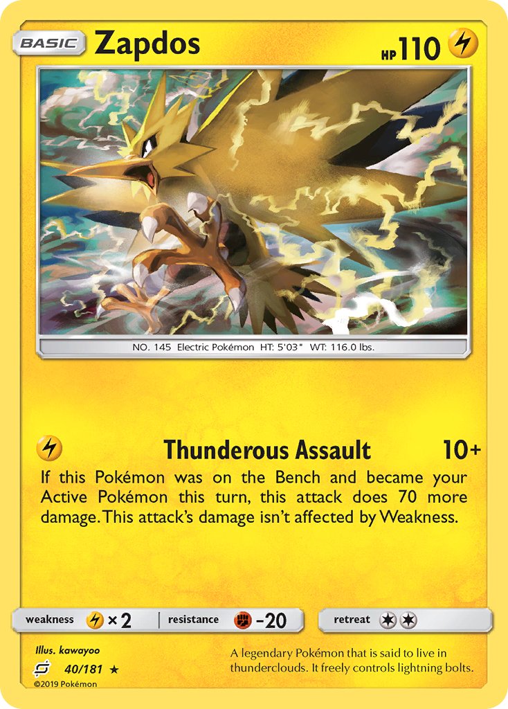 Zapdos 040/181  Deck Exclusives - Rare