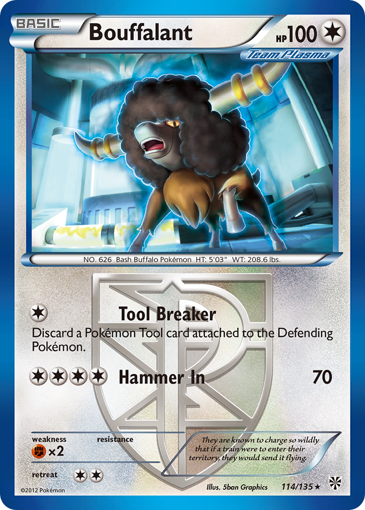 Bouffalant (Team Plasma)  Plasma Storm - Rare