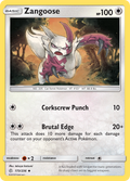 Zangoose 173  SM  Cosmic Eclipse - Uncommon
