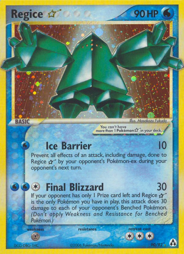 Regice Star  - Holofoil Legend Maker - Ultra Rare