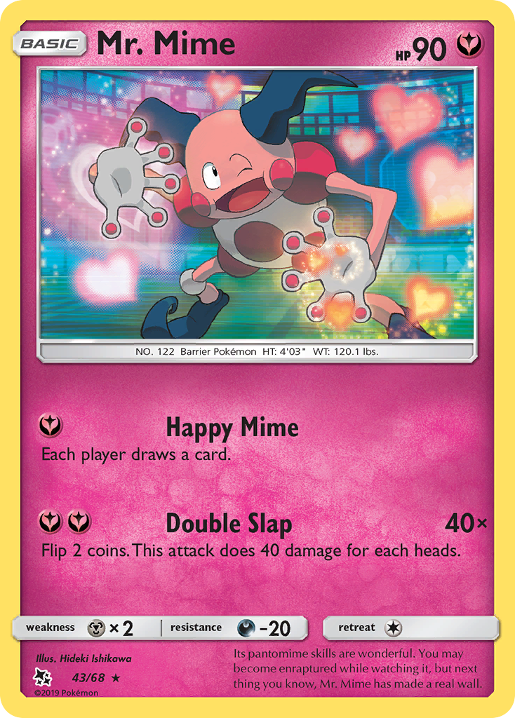 Mr. Mime 043  Hidden Fates - Rare