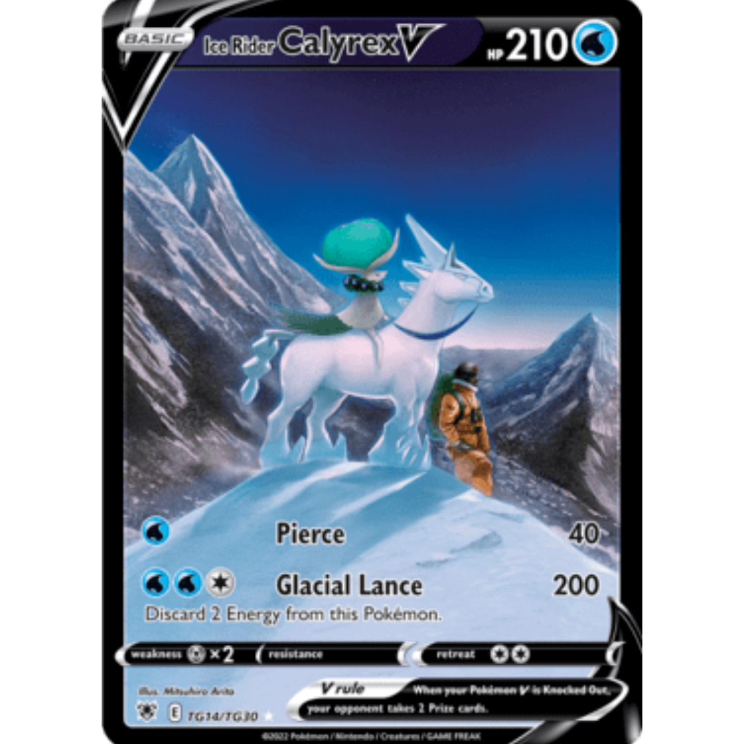 Ice Rider Calyrex V TG14  - Holofoil SWSH10 Astral Radiance Trainer Gallery - Ultra Rare