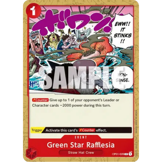 Green Star Rafflesia (OP01-028) - Romance Dawn