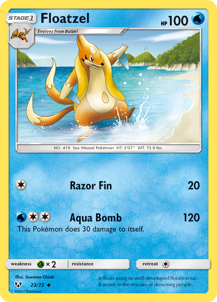 Floatzel 023/73  Shining Legends - Uncommon