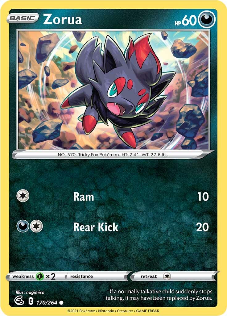 Zorua 170  SWSH08 Fusion Strike - Common