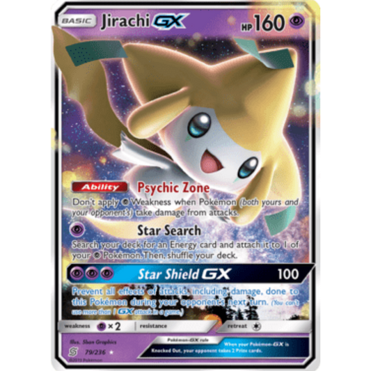Jirachi GX 079/236  - Holofoil SM  Unified Minds - Ultra Rare