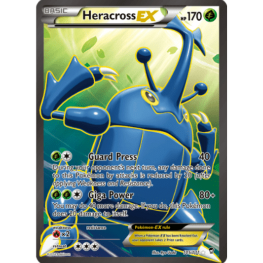 Heracross EX (105 Full Art) 105/111  - Holofoil XY  Furious Fists - Ultra Rare