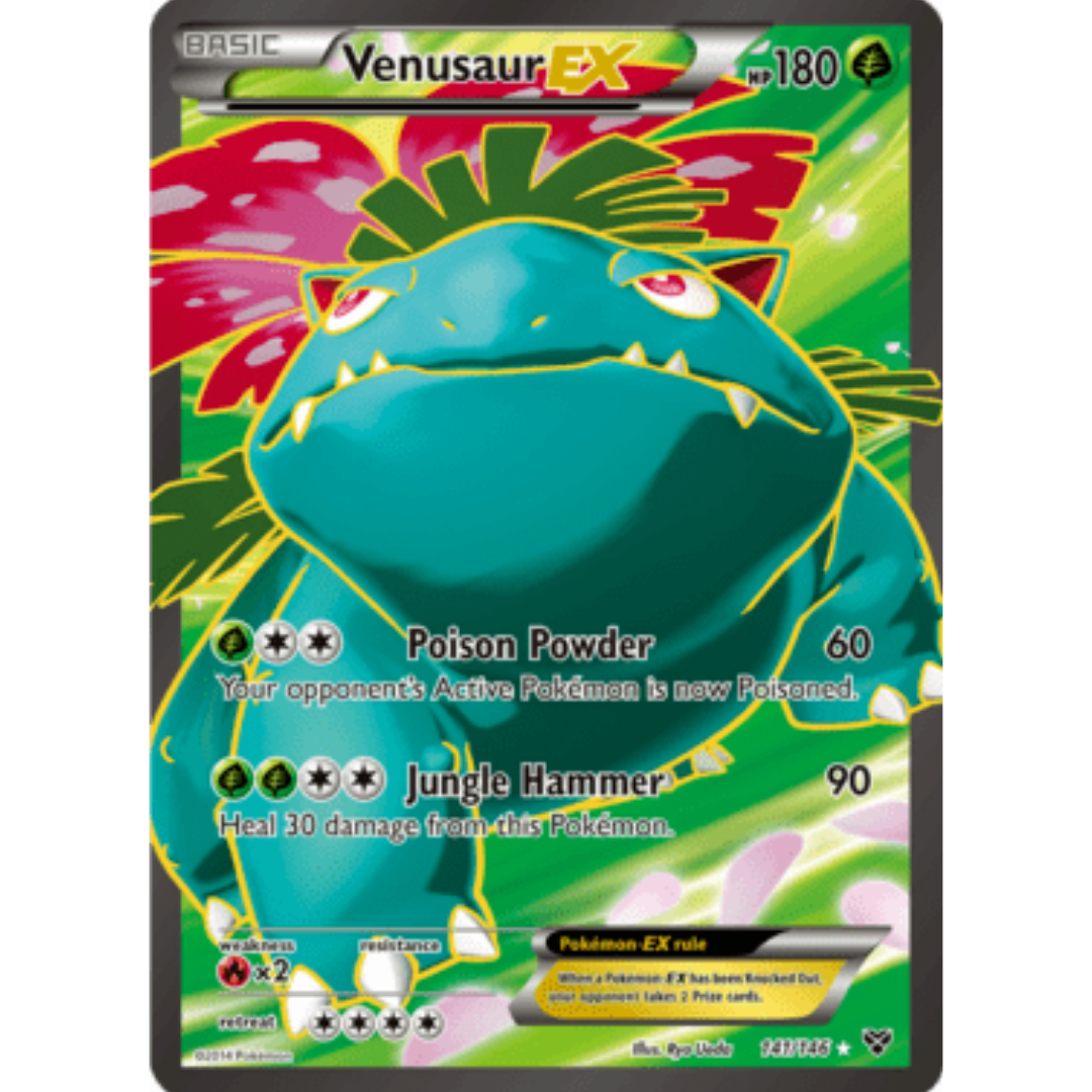 Venusaur EX (141 Full Art) 141/146  - Holofoil XY Base Set - Ultra Rare