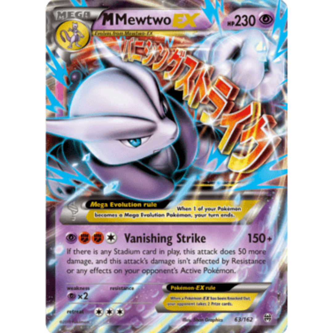 M Mewtwo EX (63) 063/162  - Holofoil XY  BREAKthrough - Ultra Rare