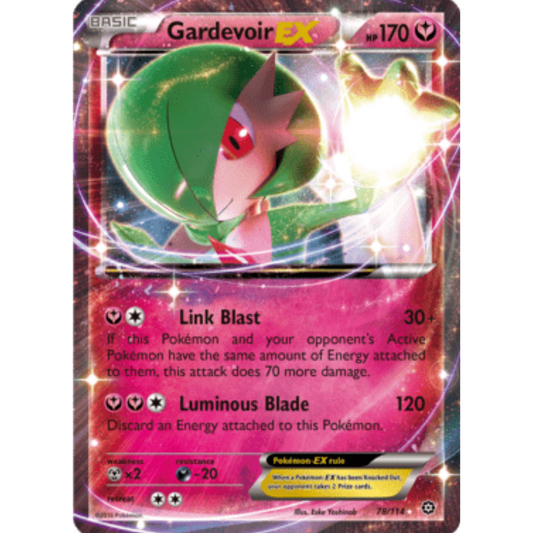 Gardevoir EX 078/114  - Holofoil XY  Steam Siege - Ultra Rare