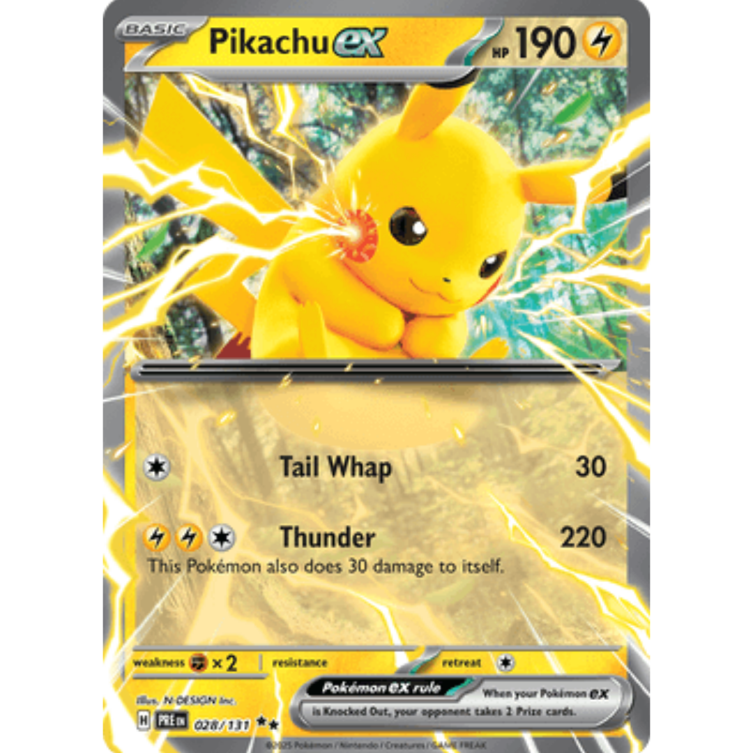 Pikachu ex 028/131  - Holofoil SV Prismatic Evolutions - Double Rare