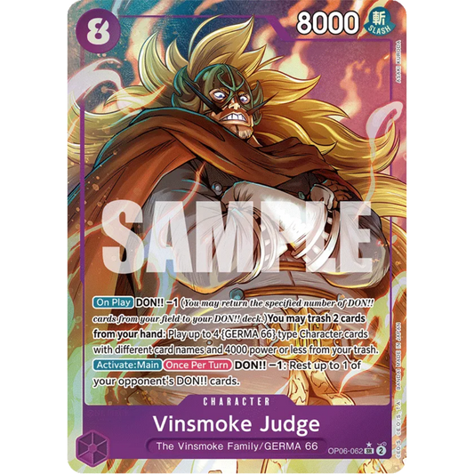Vinsmoke Judge (Alternate Art) (OP06-062) - Wings of the Captain Foil