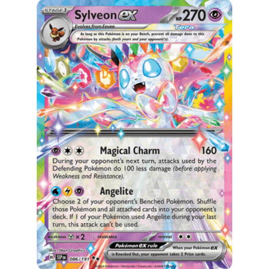 Sylveon ex 086/191  - Holofoil SV08 Surging Sparks - Double Rare
