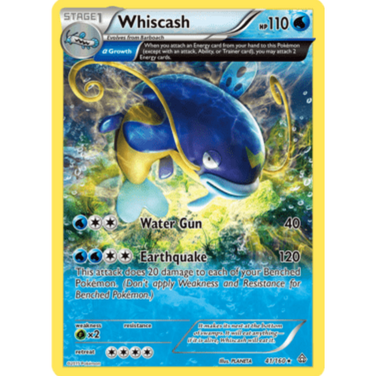 Whiscash (Alpha) 041/160  - Reverse Holofoil XY  Primal Clash - Rare