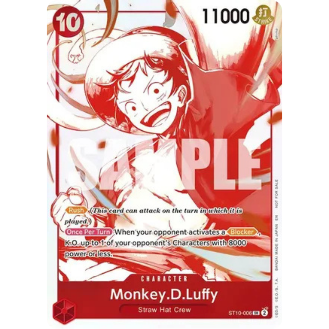 Monkey.D.Luffy - ST10-006 (3rd Anniversary Treasure Campaign Pack) (ST10-006) - One Piece Promotion Cards Foil