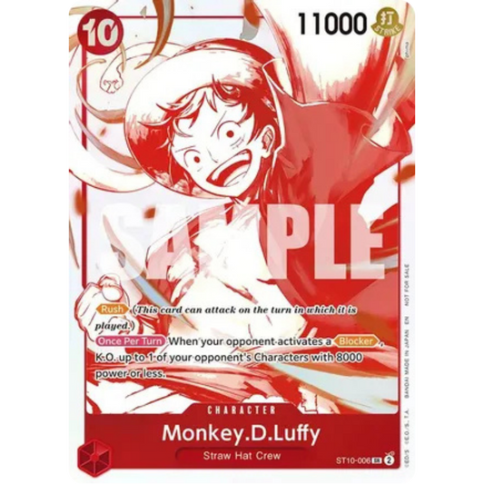 Monkey.D.Luffy - ST10-006 (3rd Anniversary Treasure Campaign Pack) (ST10-006) - One Piece Promotion Cards Foil