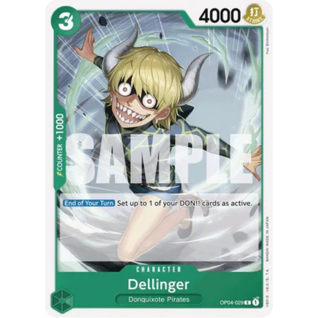Dellinger (Reprint) (OP04-029) - Premium Booster -The Best-