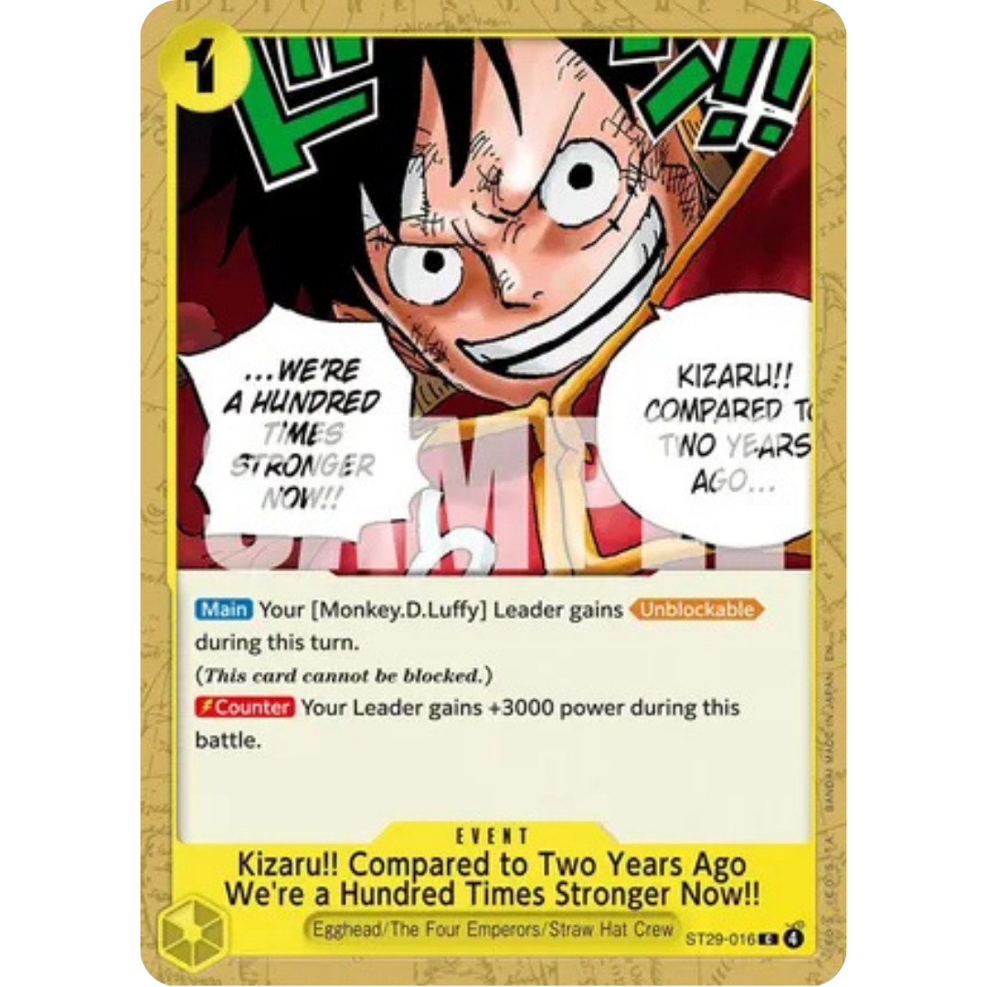 Kizaru!! Compared to Two Years Ago We're a Hundred Times Stronger Now!! (ST29-016) - Starter Deck 29: Egghead