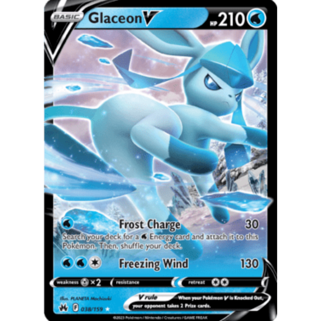 Glaceon V (038/159) [Sword & Shield: Crown Zenith]