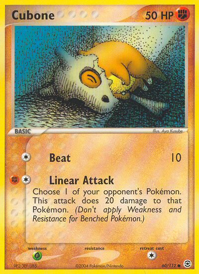 Cubone 060  FireRed & LeafGreen - Common