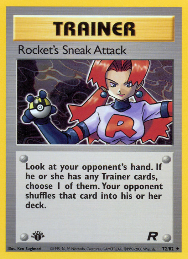 Rocket's Sneak Attack (72) 072  - 1st Edition Team Rocket - Rare