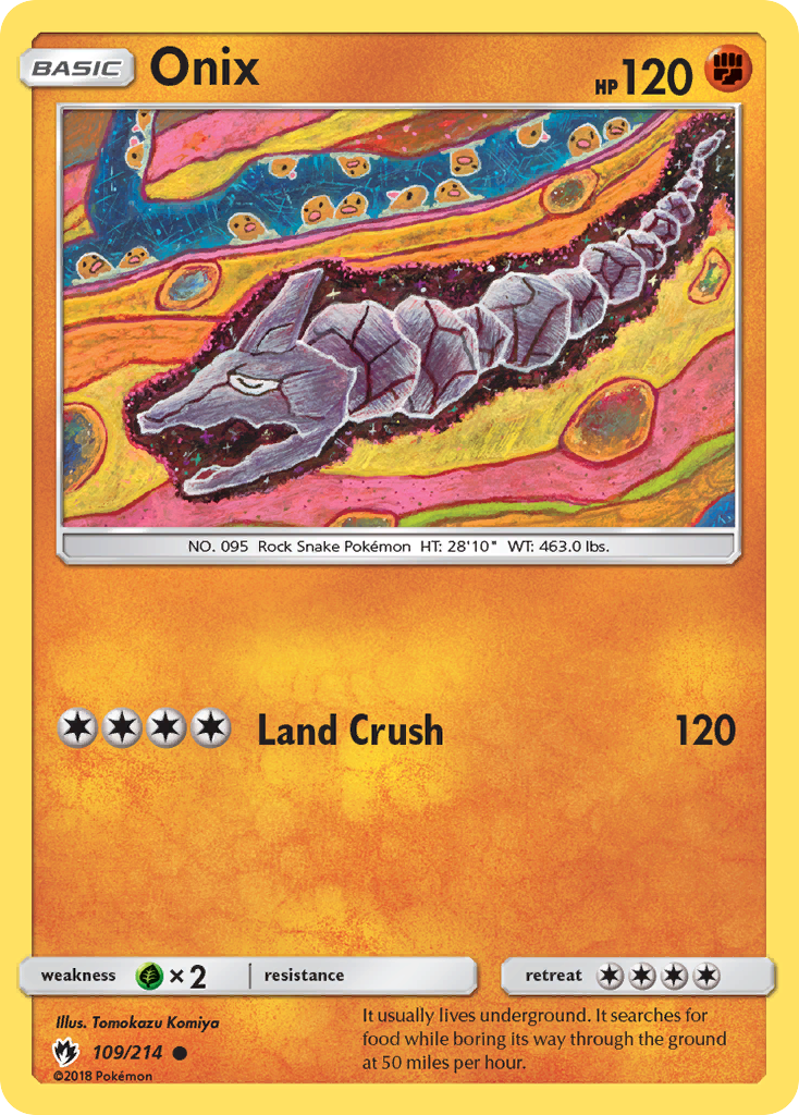 Onix 109  SM  Lost Thunder - Common