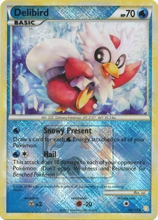 Delibird 039/123  - Reverse Holofoil League & Championship Cards - Promo